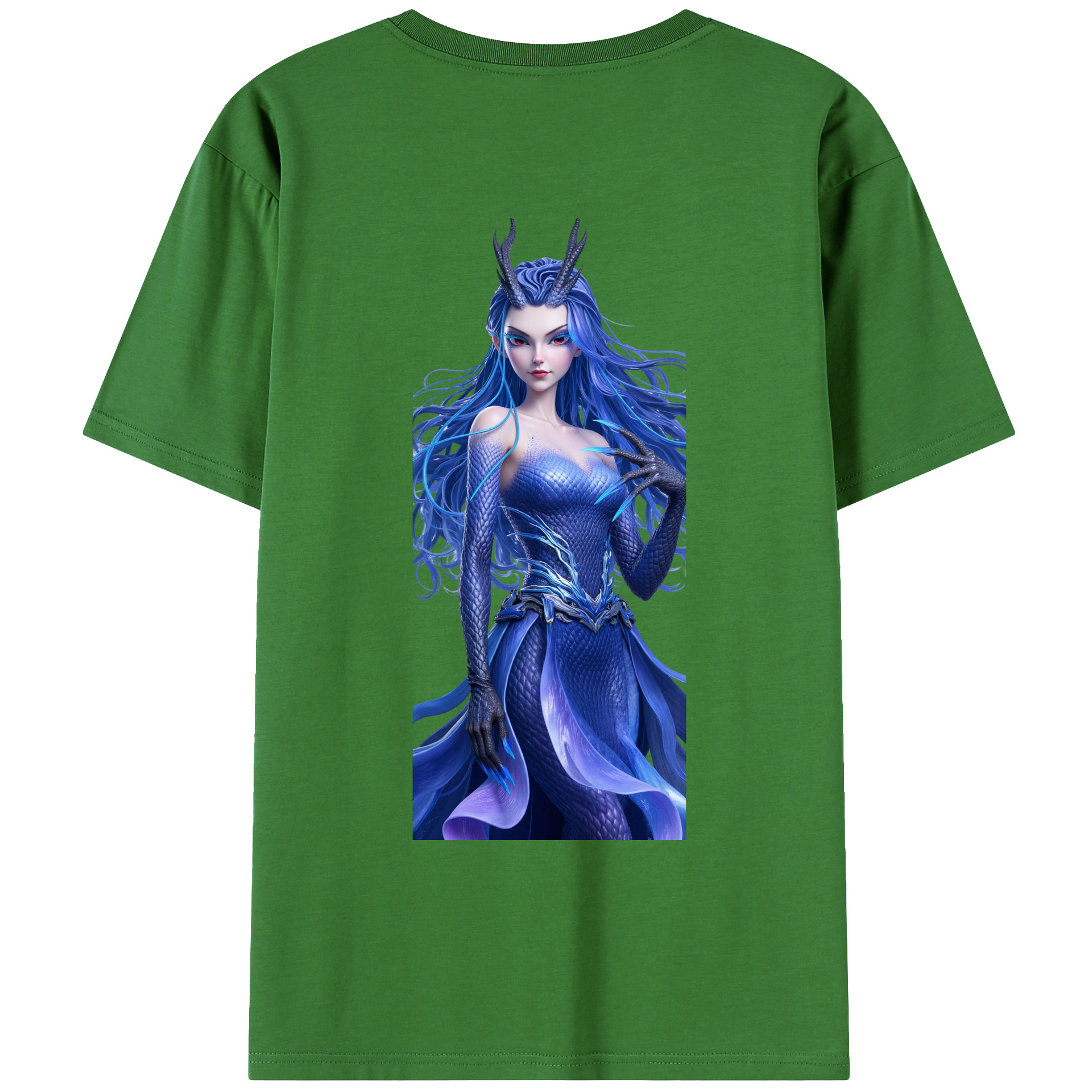（画像用） Ne Zha 2 ナタ 魔童の大暴れ レディース半袖Tシャツ(バックプリント)